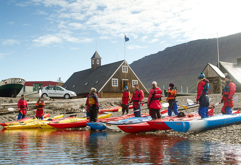 Excursión en kayak fiordo islandés