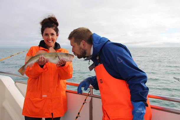 Pesca en el mar Reikiavik
