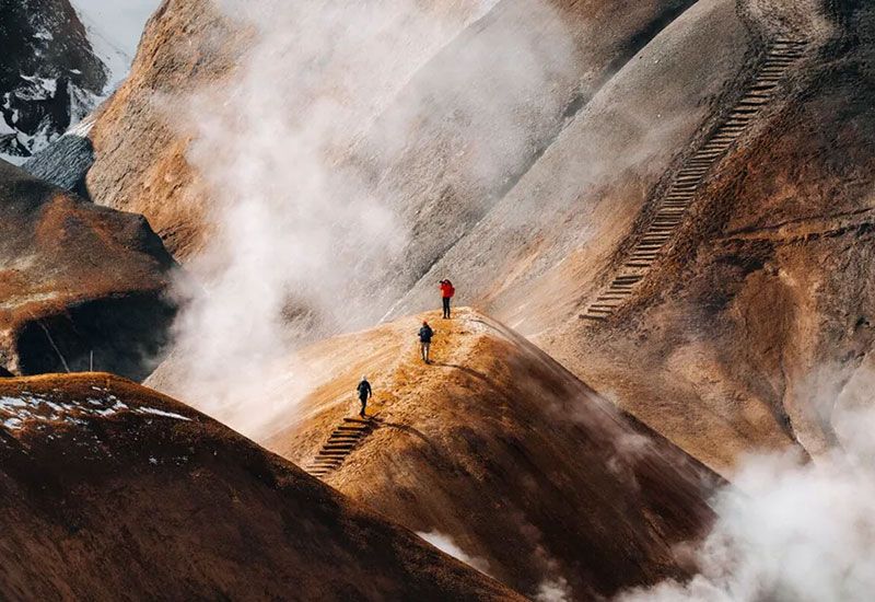 Montañas geotérmicas Islandia