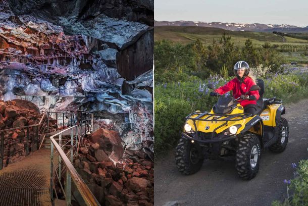 Quad 4x4 y exploración de cuevas