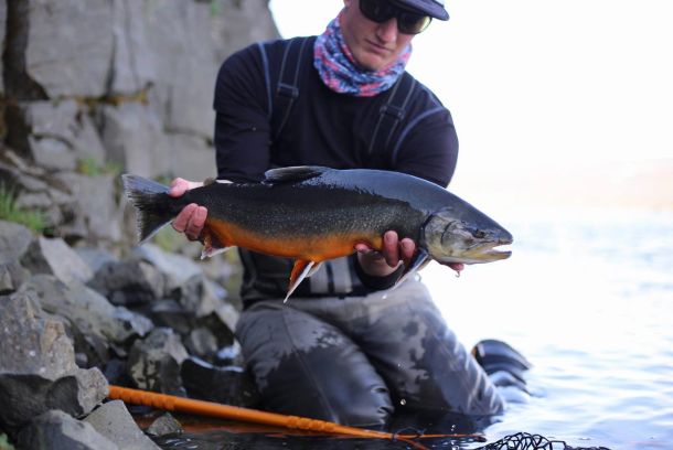 Pesca en las tierras altas Islandia
