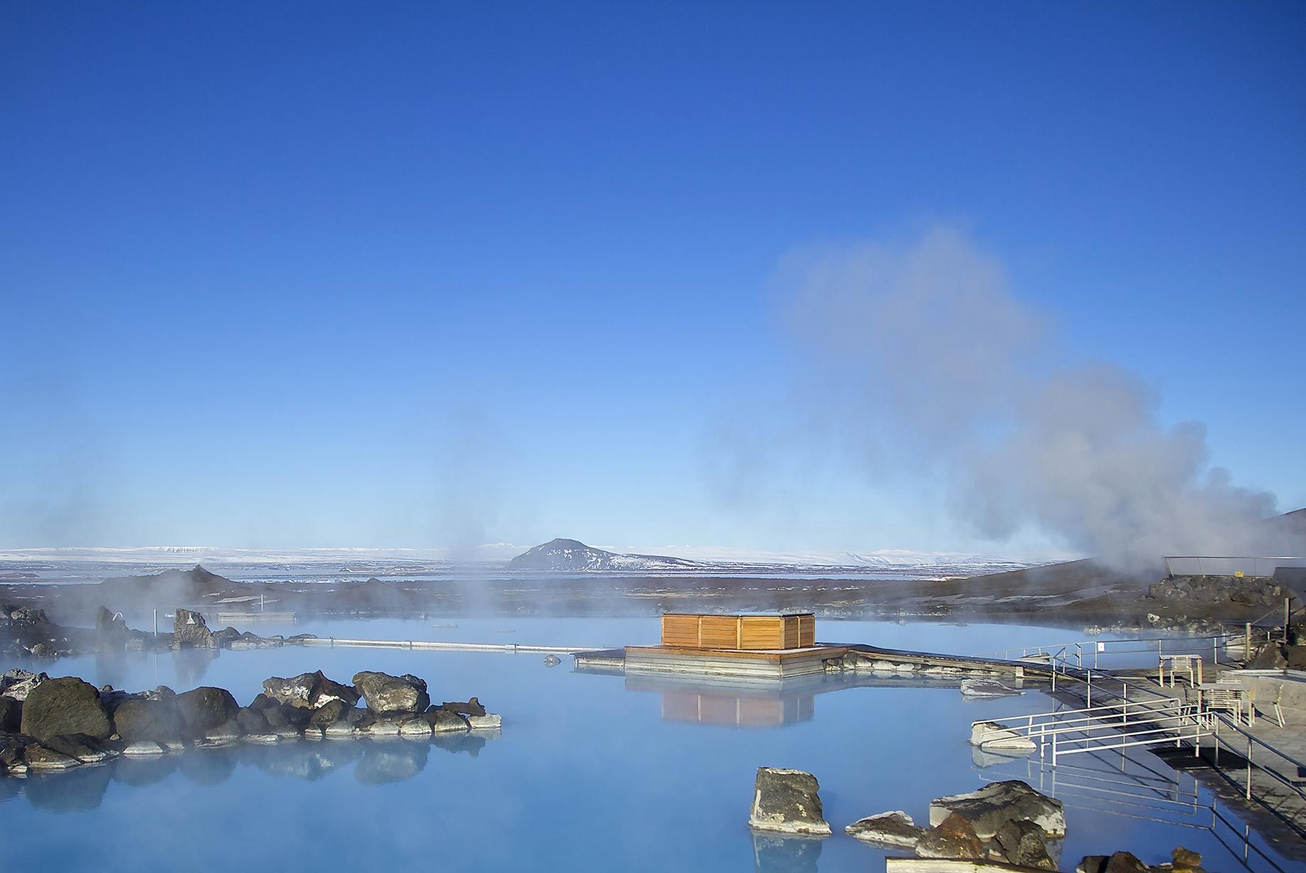 Baños naturales de Myvatn en Islandia