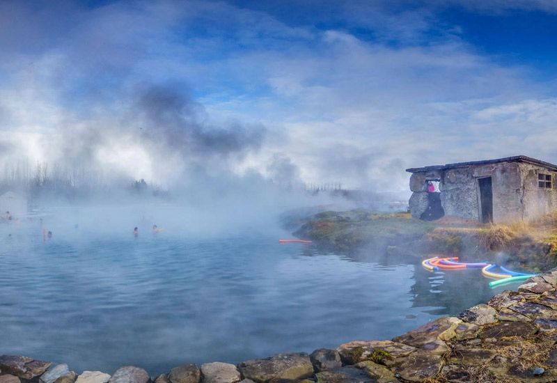 Secret Lagoon en invierno