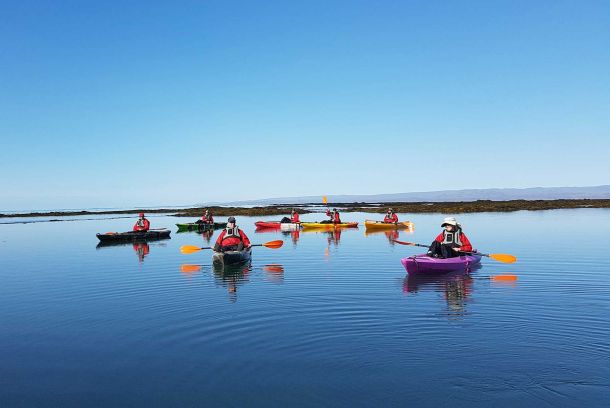 Reto de poder en kayak