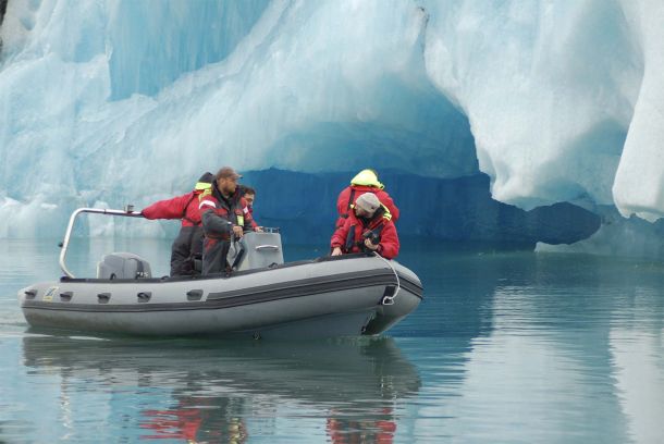 Zódiac en Jökulsárlón